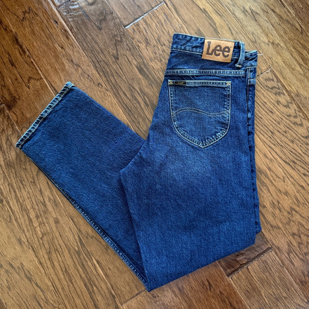 Lee Rider Classic Straight Jeans in Hyper Dark